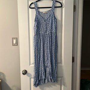Blue Loft tie waist dress, worn once